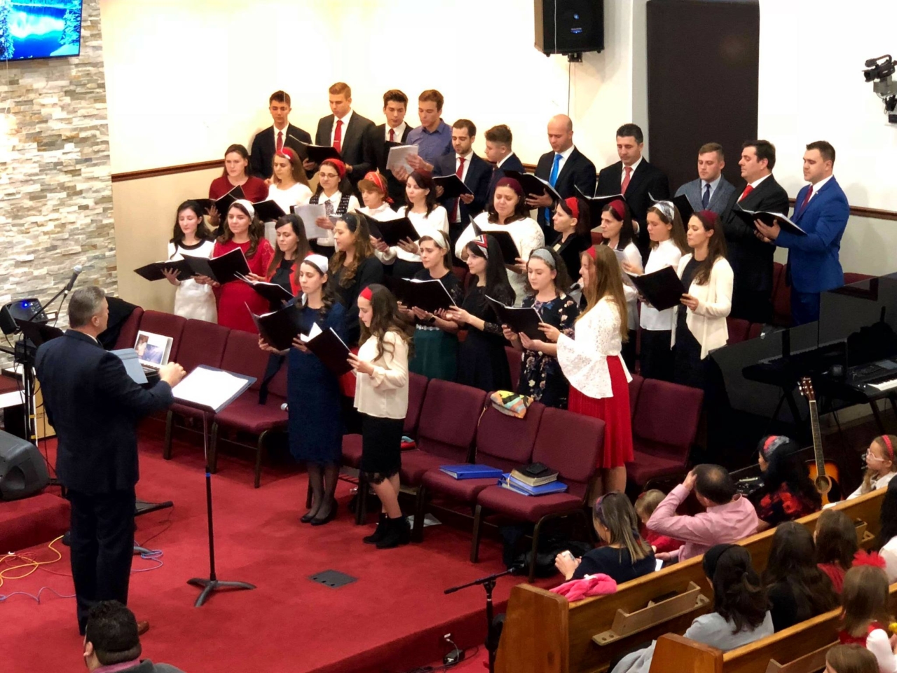 Gethsemane church choir during a worship service